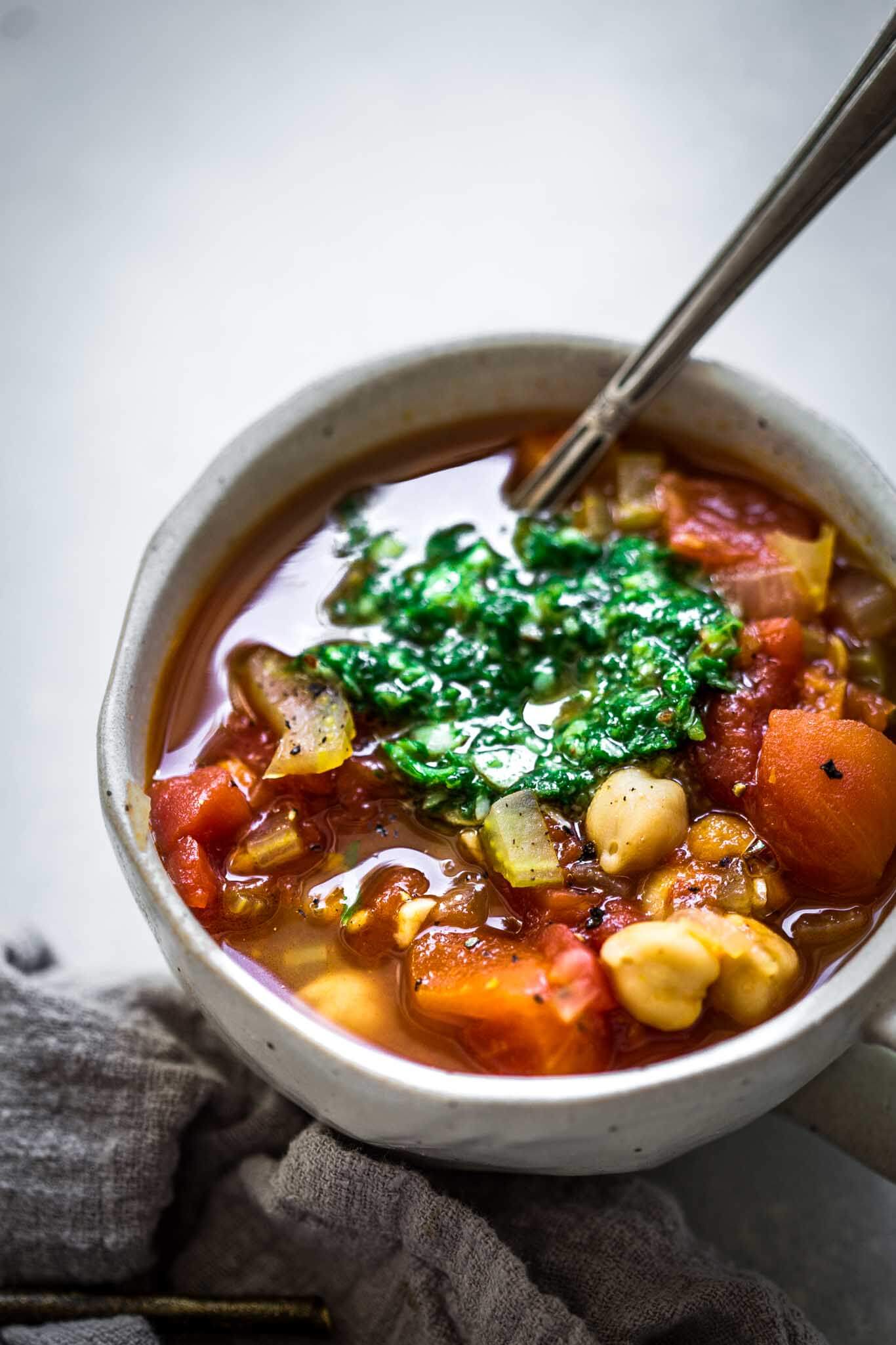 Bean Soup With Pesto
